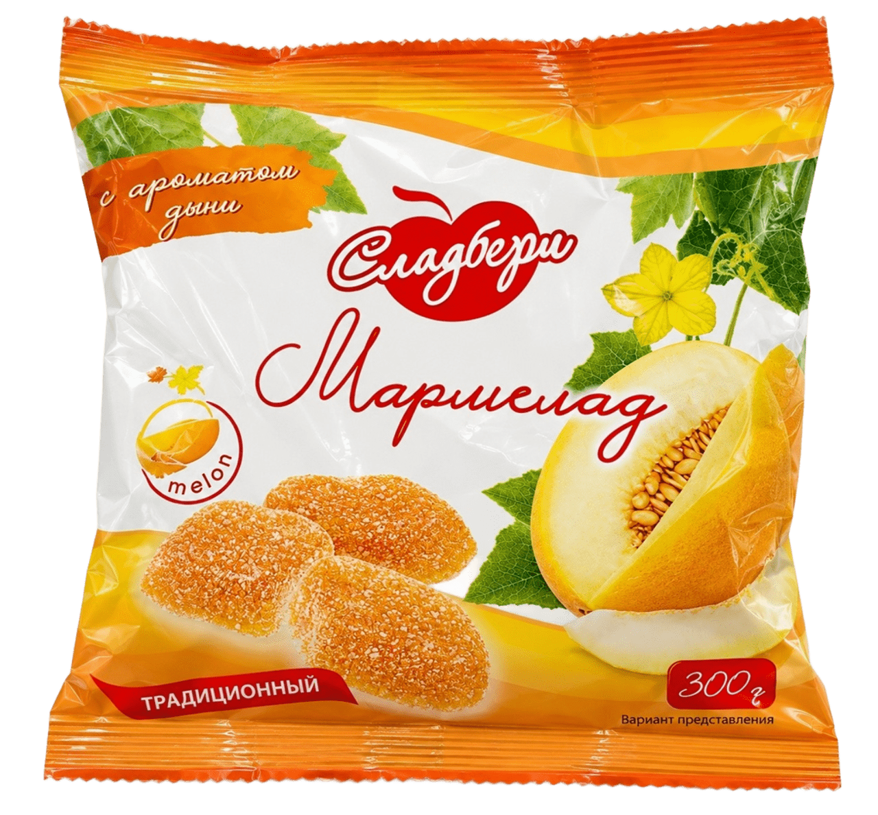 Мармелад желейный с ароматом дыни