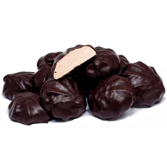 Glazed marshmallows with cappuccino flavor