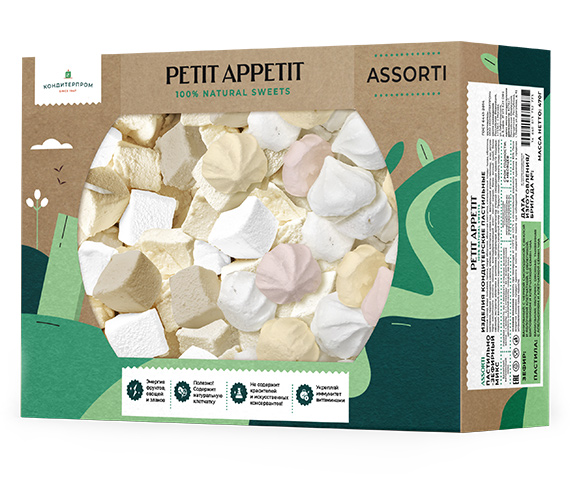 Marshmallow + pastille mix of flavors