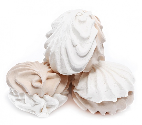 Marshmallows with chocolate ice cream flavor