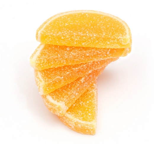 Jelly marmalade Slices with orange flavor