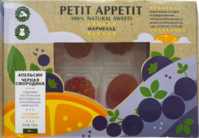 Мармелад желейный со вкусом апельсина и чёрной смородины