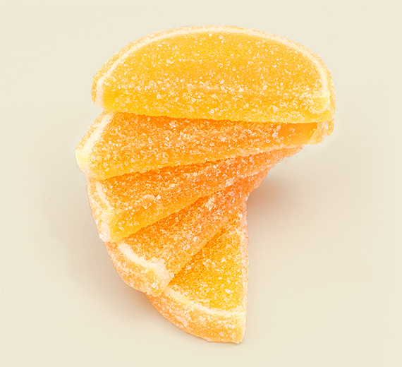 Jelly marmalade Slices with orange flavor